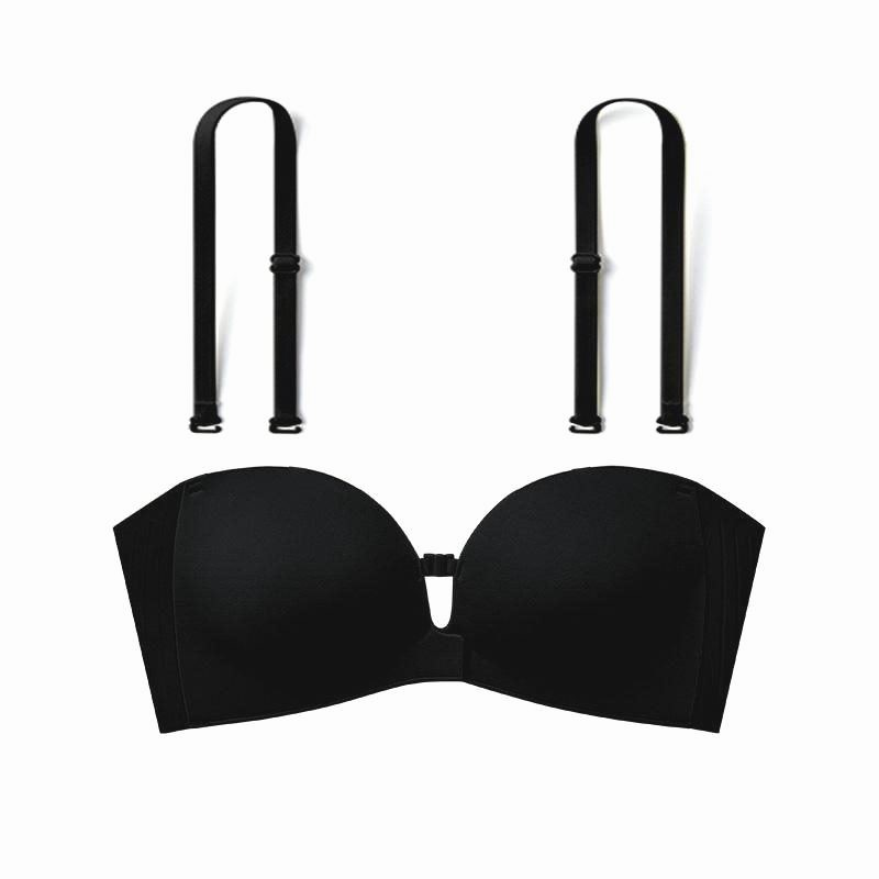 Front Buckle Strapless Bra